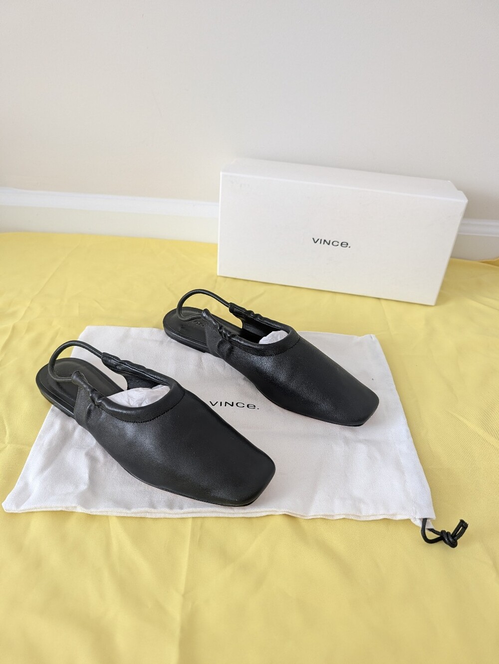 Vince Leather Slingback